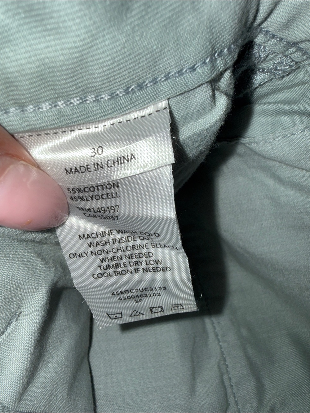 Sam Edelman Sage Green Men's Cargo Pants - Picture 5 of 5